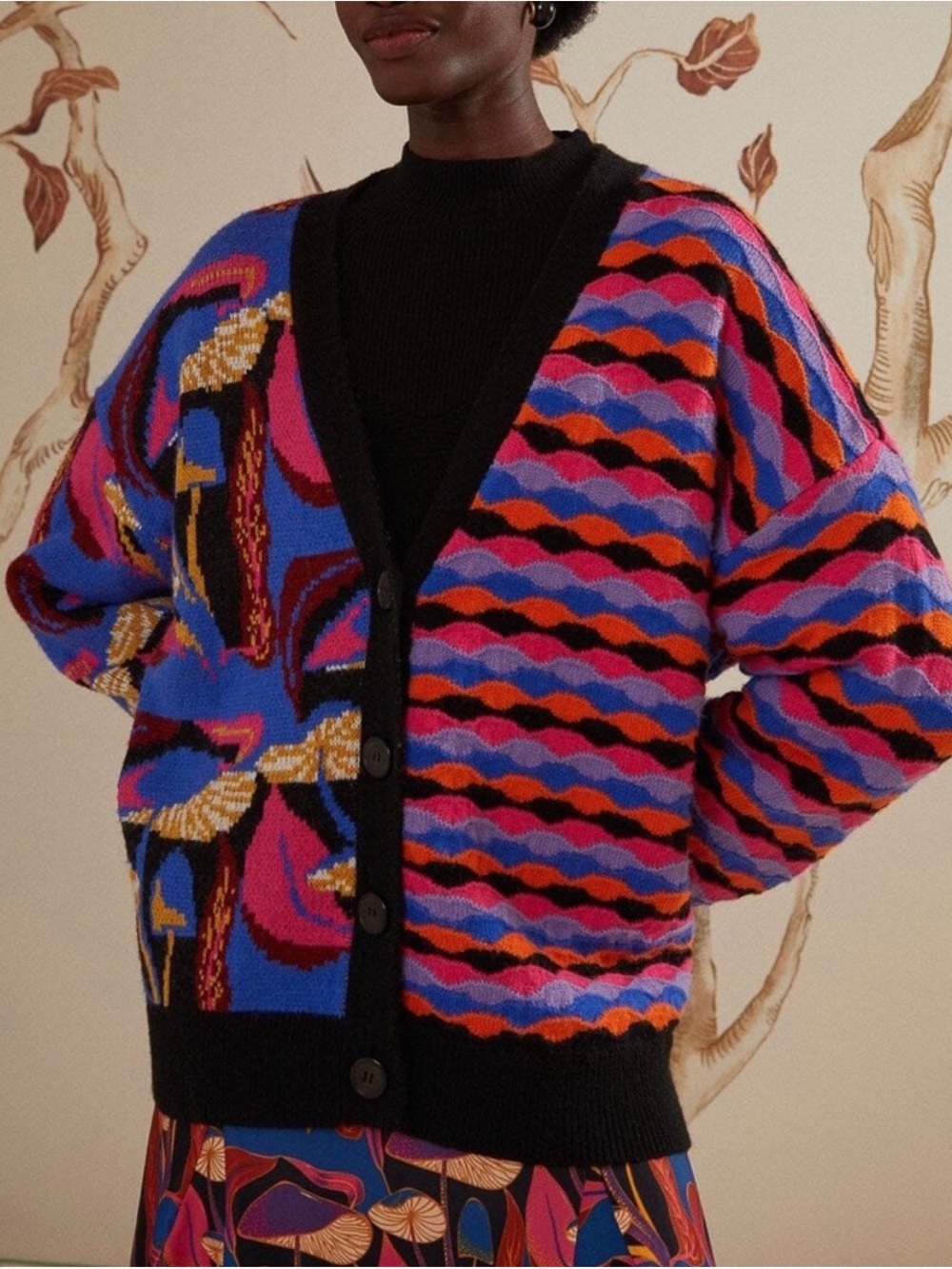 FARM Rio Mixed Mushrooms Cardigan